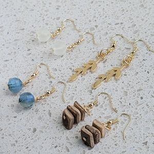 🤍3/$30 ×4 Botanical Earring Set